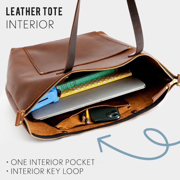 Almost Perfect' Leather Tote Bag