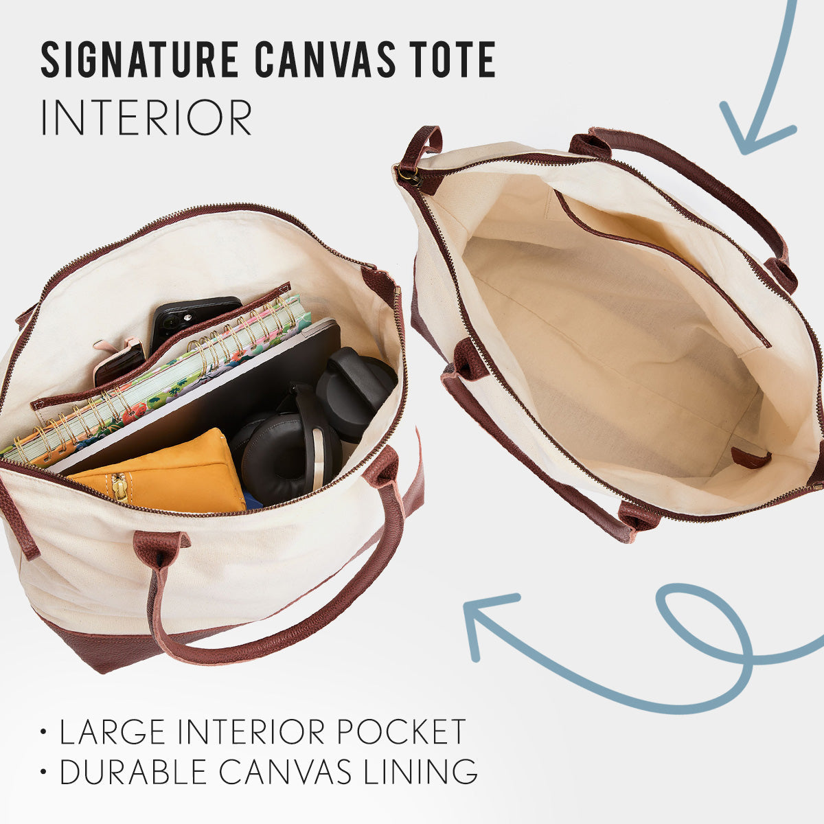 Signature Canvas Tote Bag