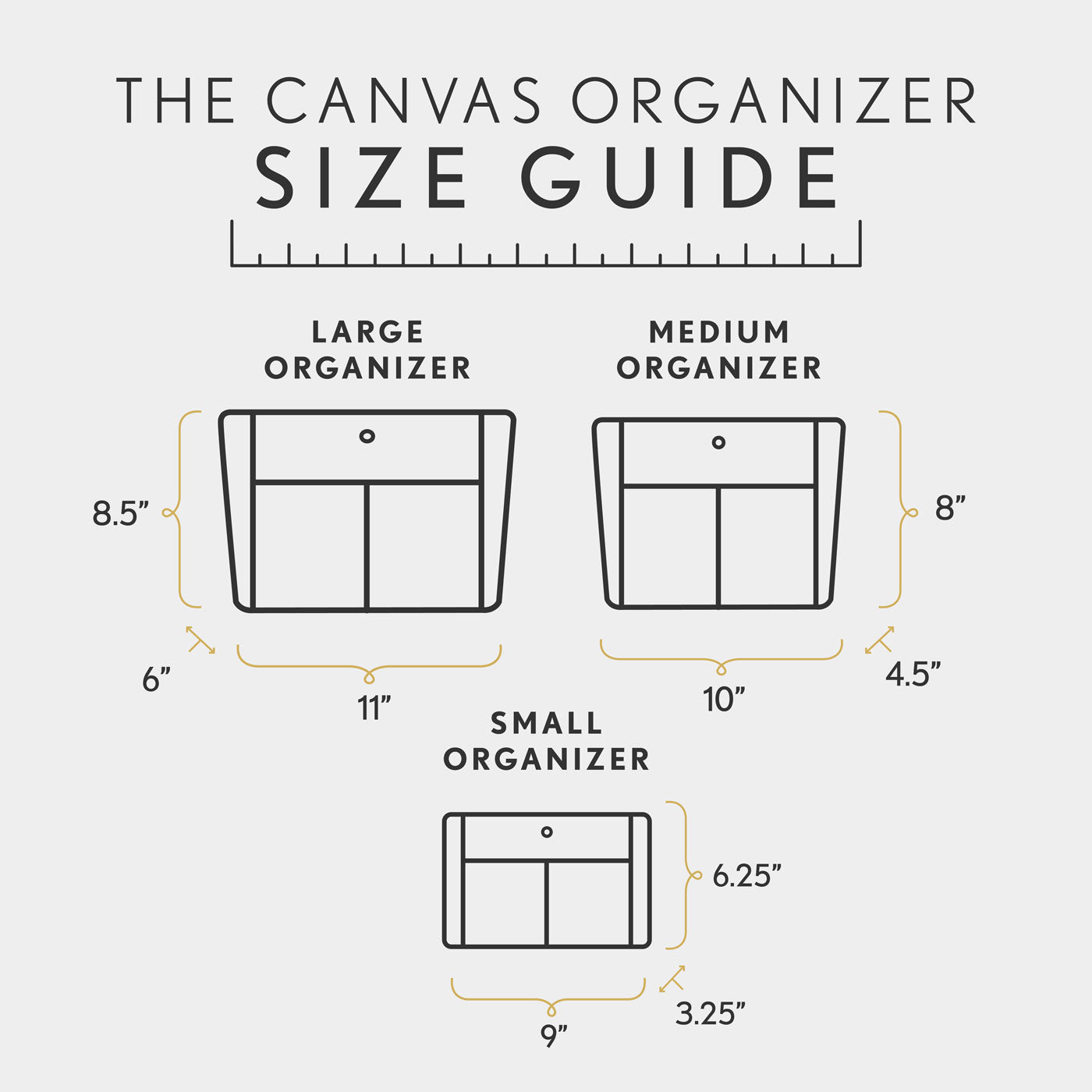 Canvas Purse Organizer