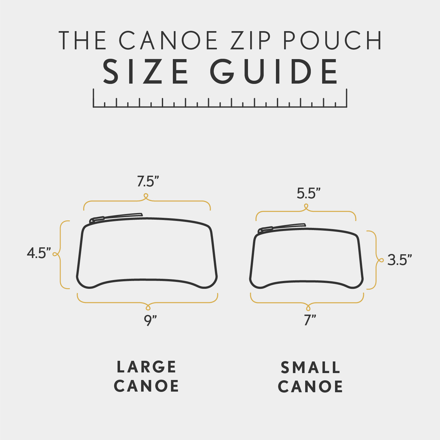 Almost Perfect' Canoe Zip Pouch