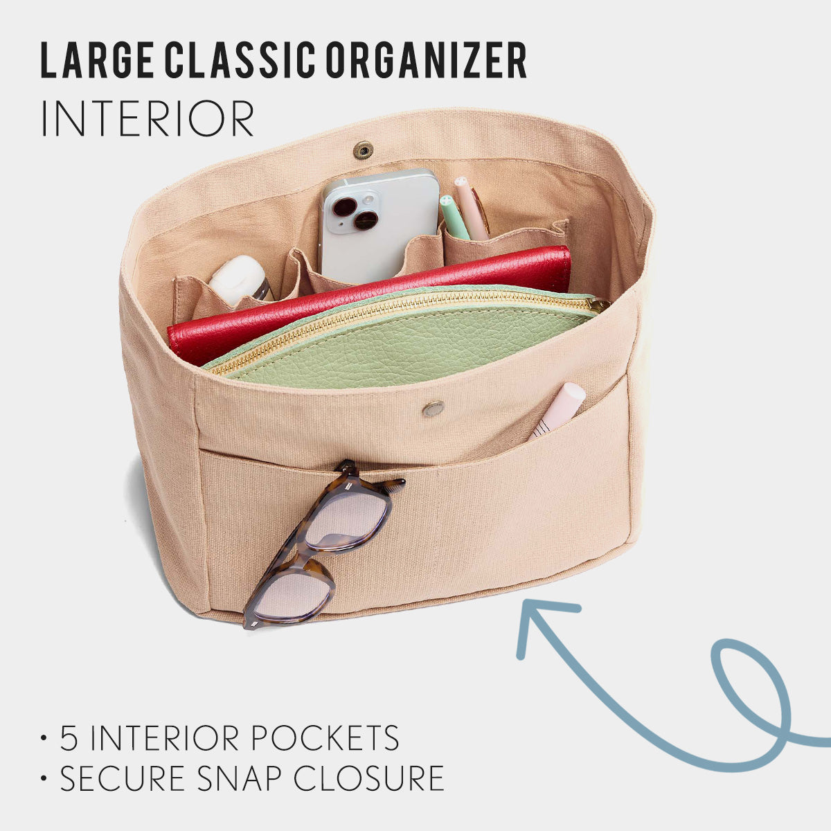 Canvas Purse Organizer
