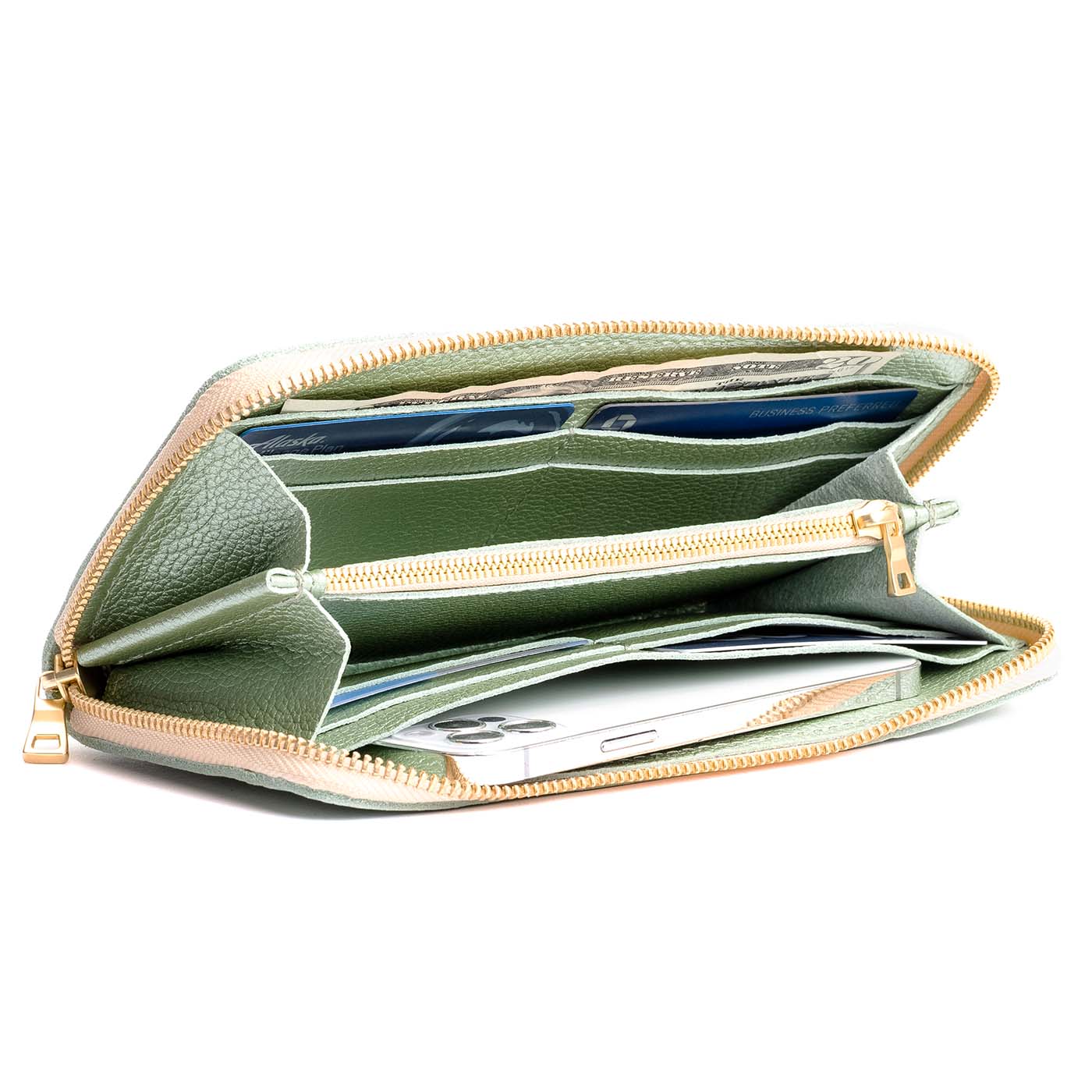Accordion Zip Wallet