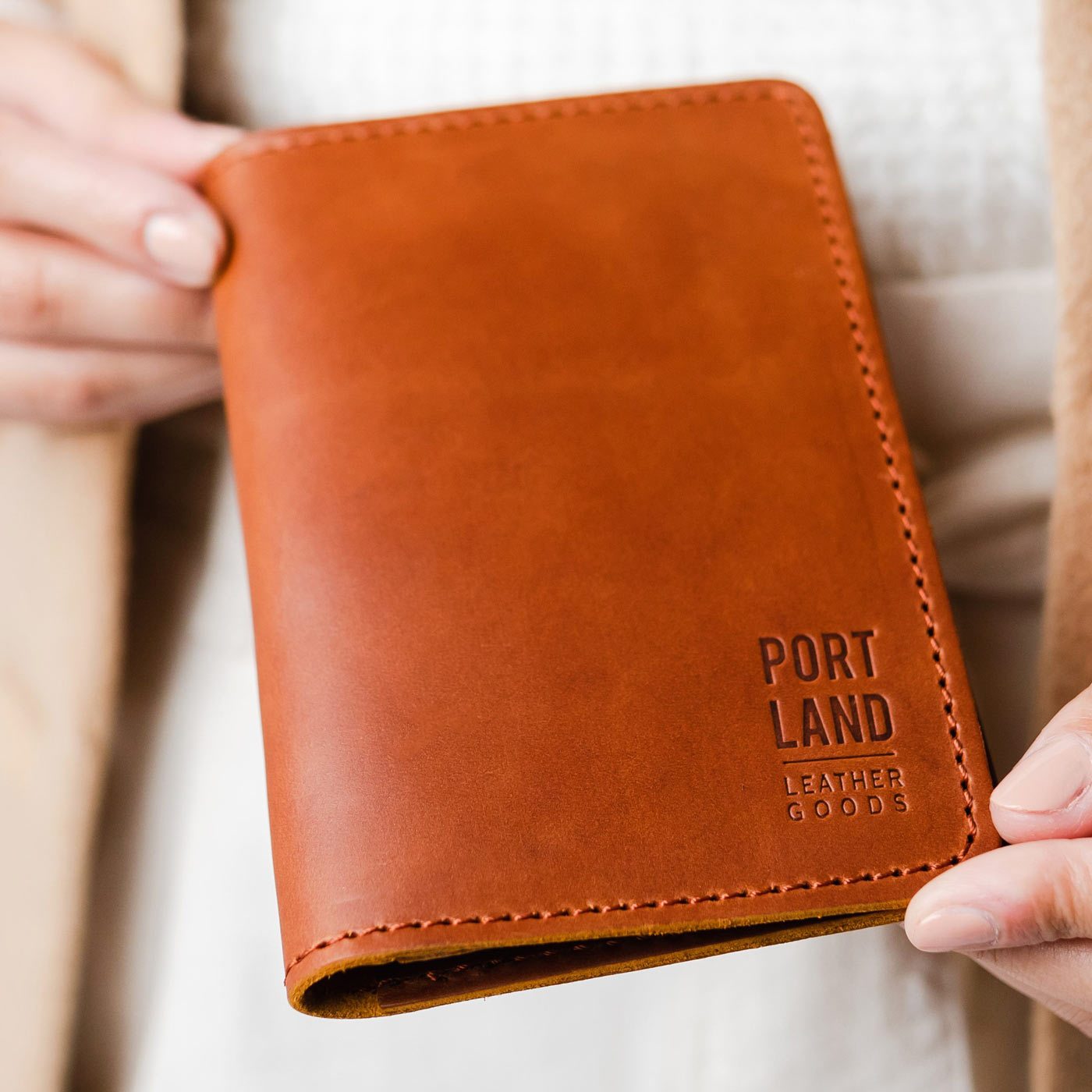 Almost Perfect' Leather Modern Passport Holder