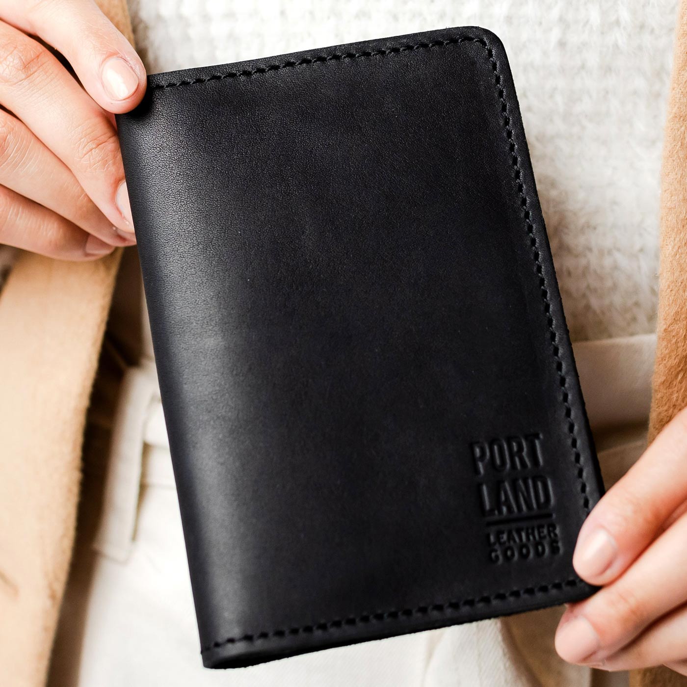 Almost Perfect' Leather Modern Passport Holder