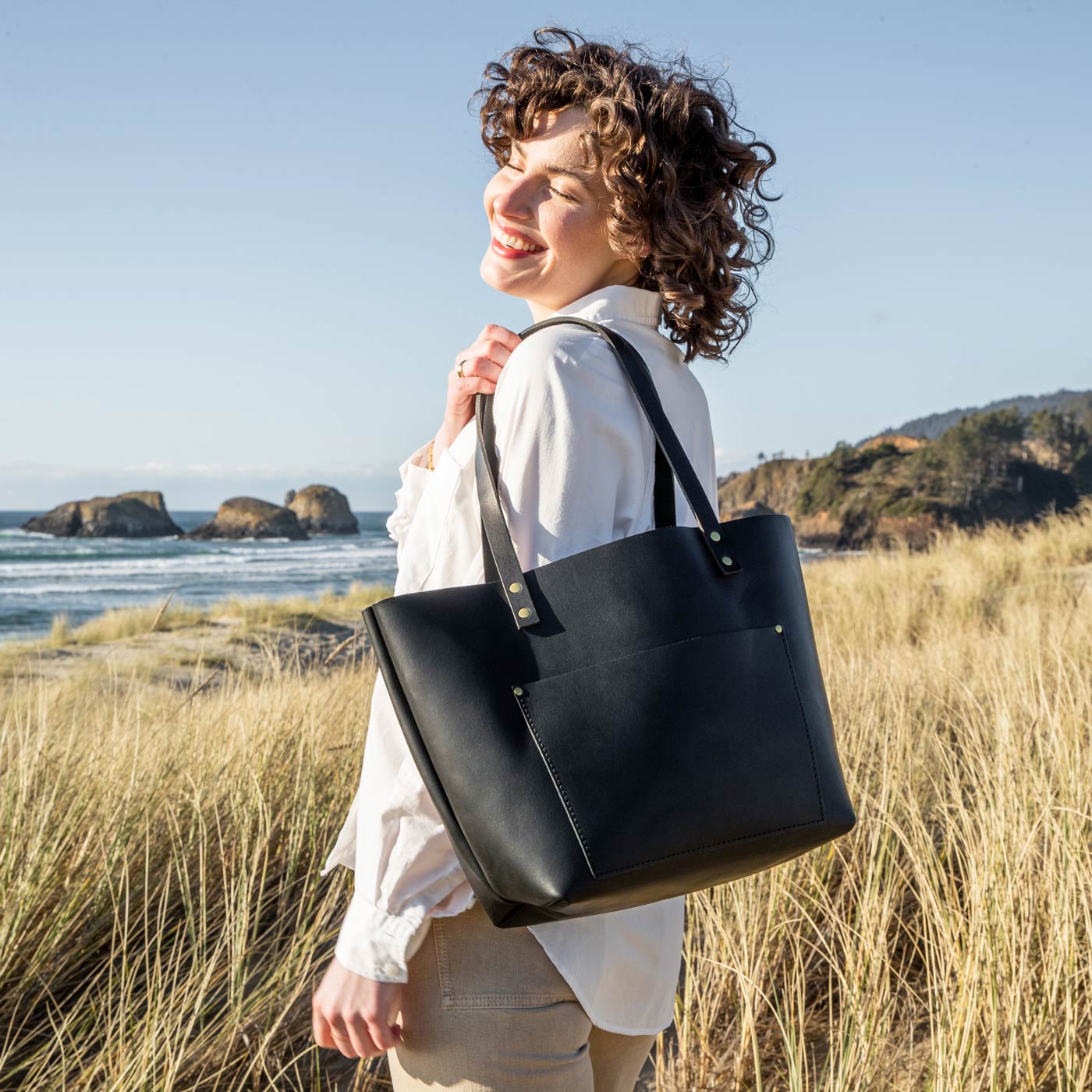 Almost Perfect' Leather Tote Bag