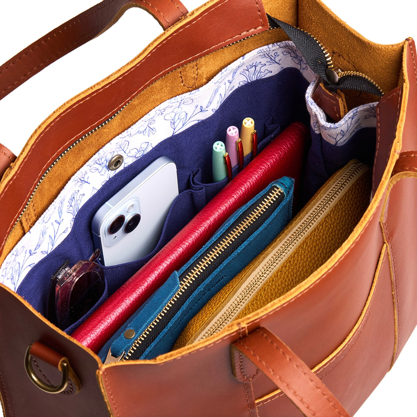 Printed Canvas Purse Organizer