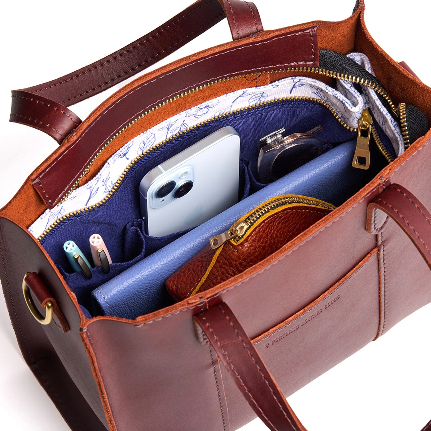 Printed Canvas Purse Organizer