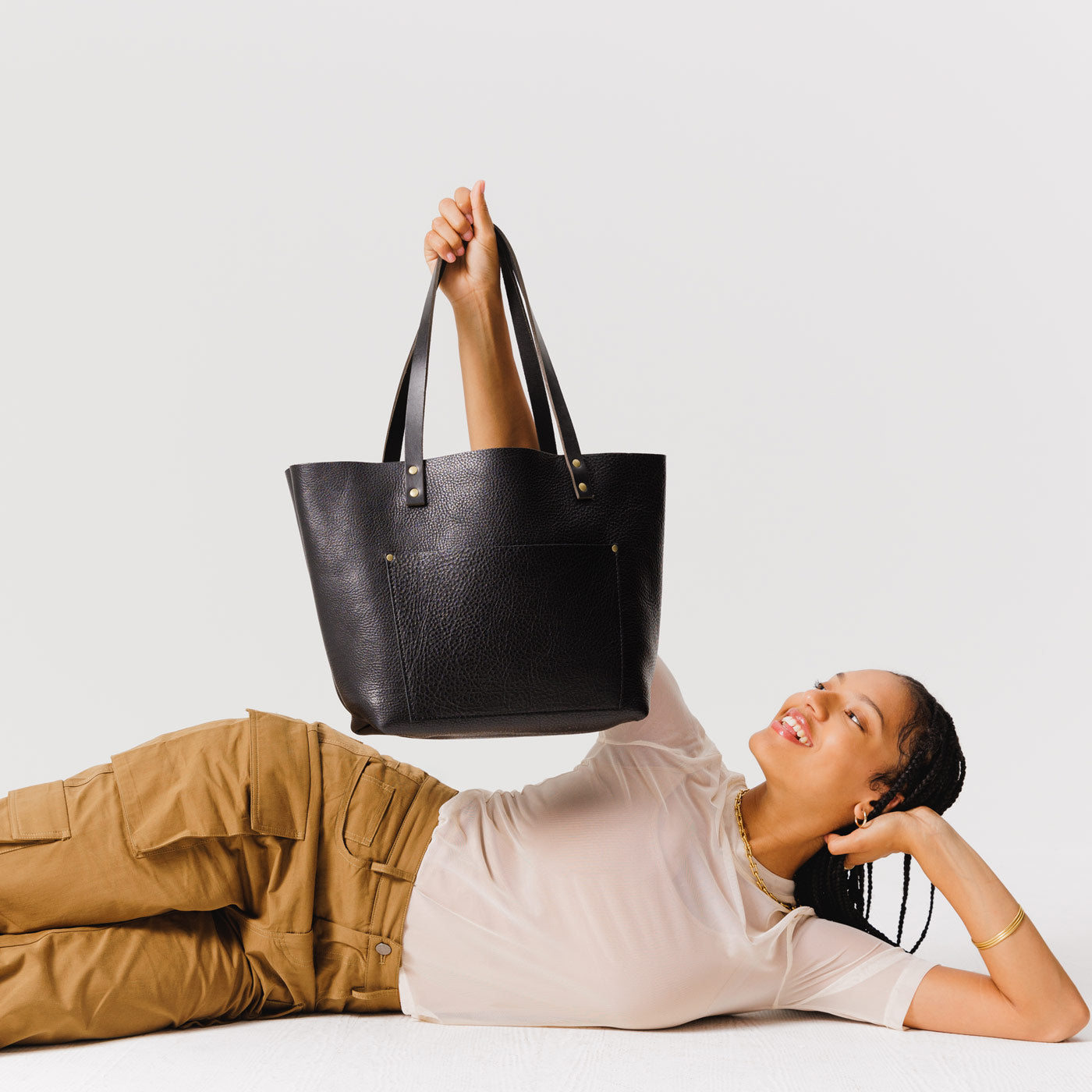 Almost Perfect' Leather Tote Bag
