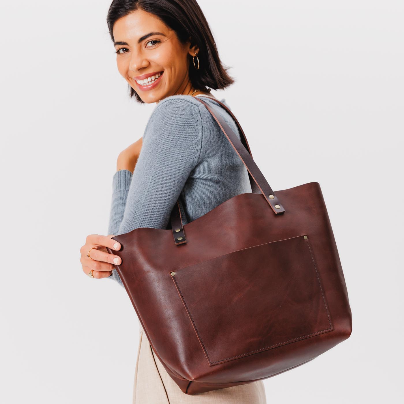 Almost Perfect' Leather Tote Bag