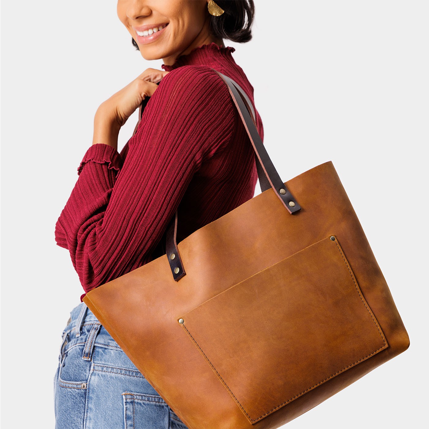 Almost Perfect' Leather Tote Bag