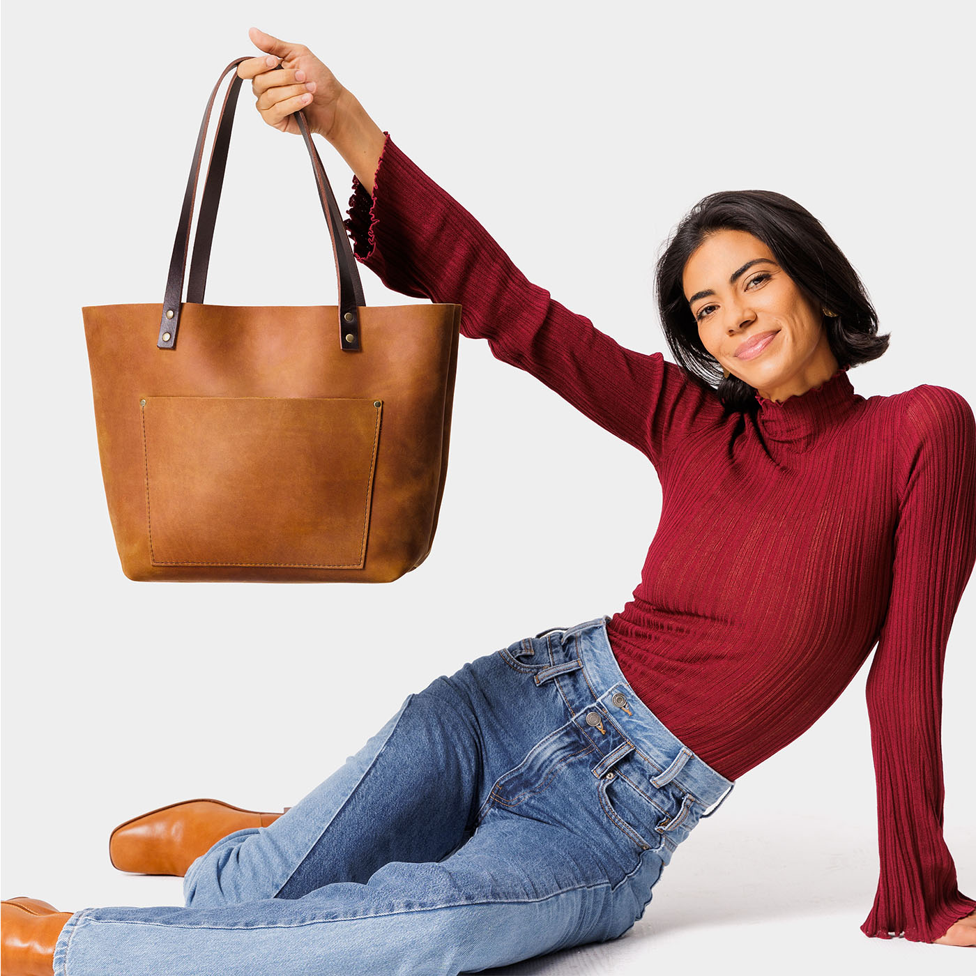 Almost Perfect' Leather Tote Bag
