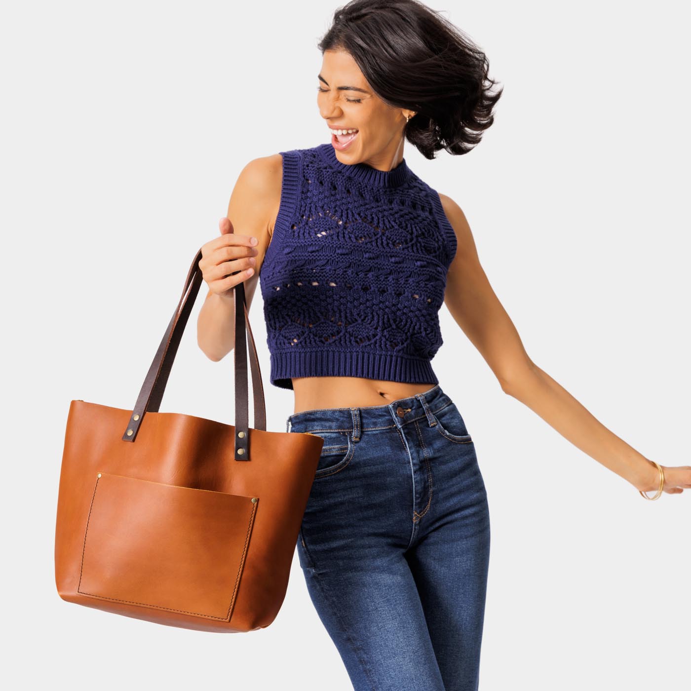 Almost Perfect' Leather Tote Bag
