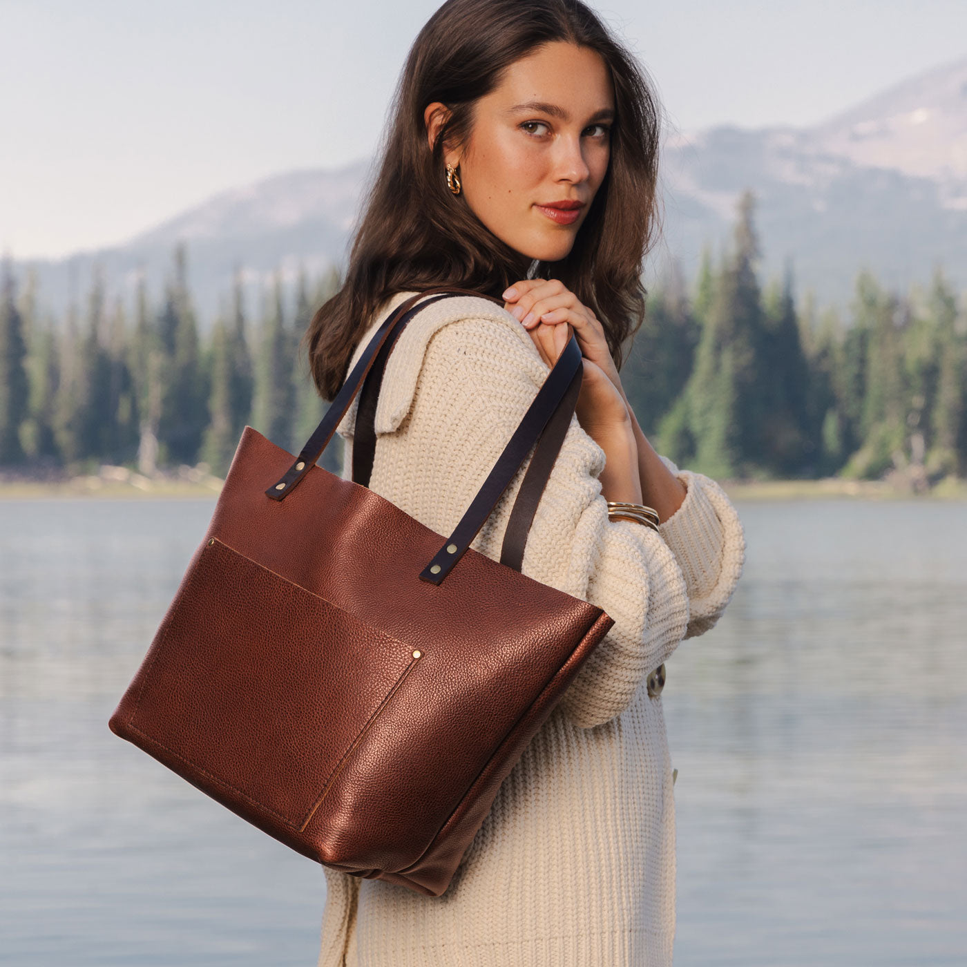 Almost Perfect' Leather Tote Bag