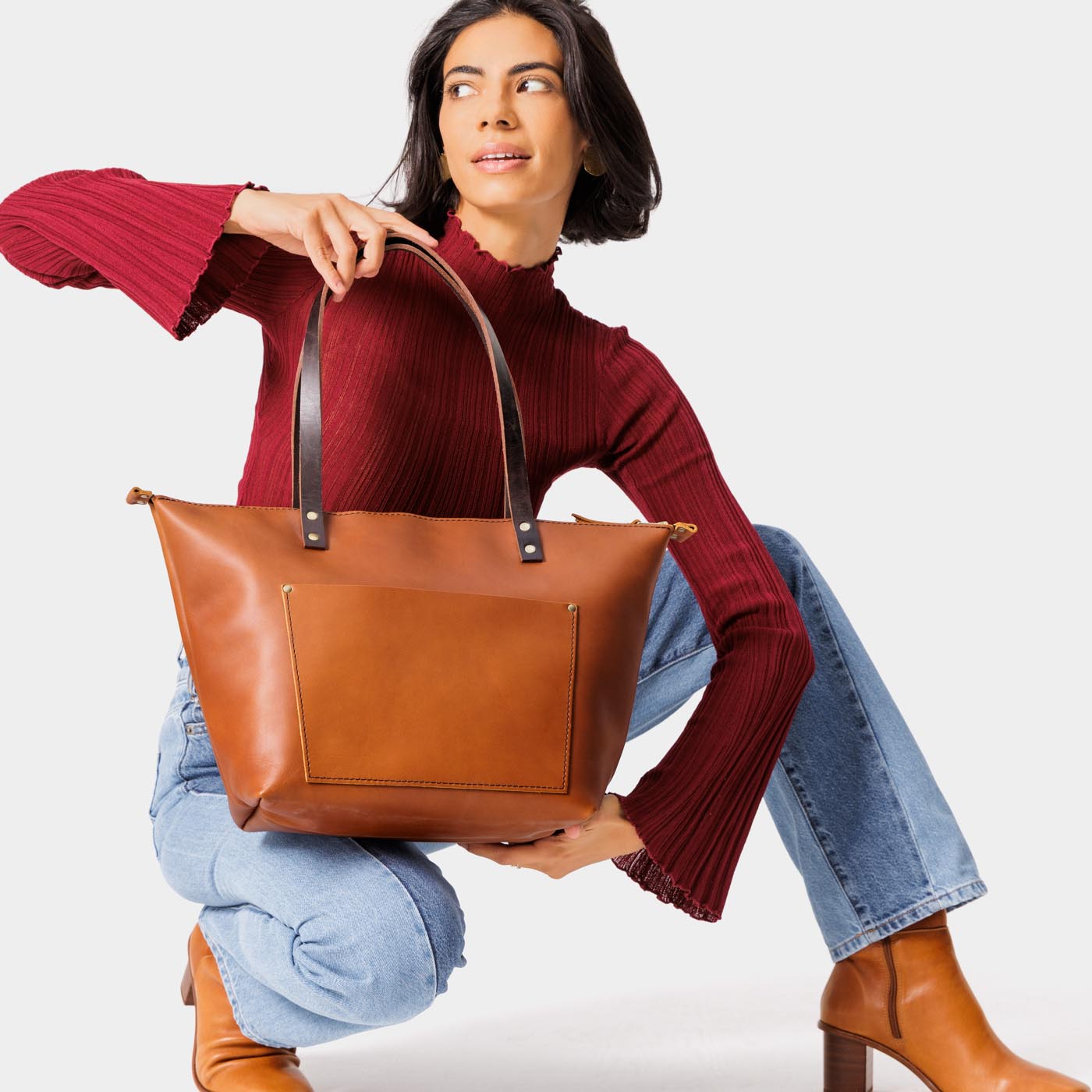 Almost Perfect' Leather Tote Bag