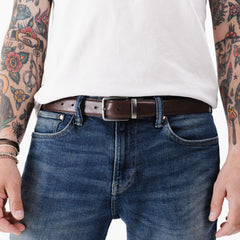 Men's Italian Reversible Leather Belt