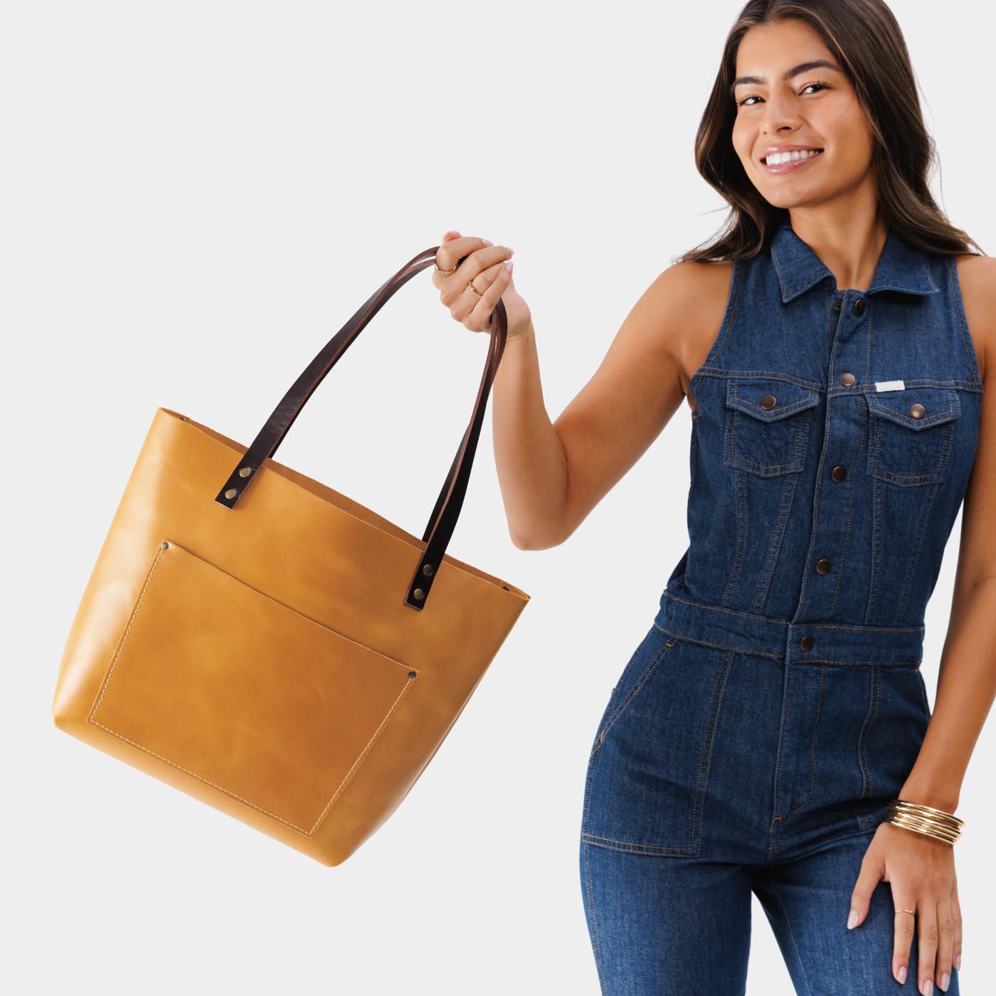 Almost Perfect' Leather Tote Bag