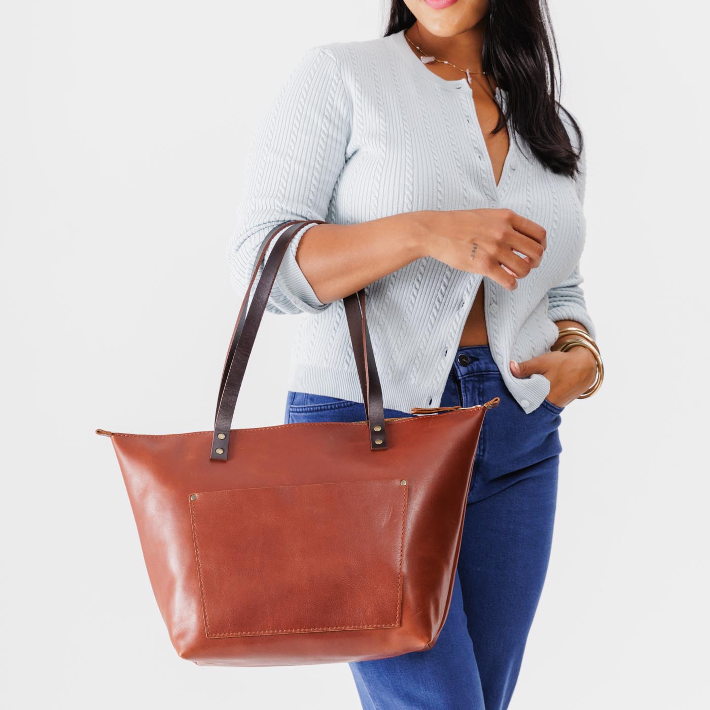 Almost Perfect' Leather Tote Bag