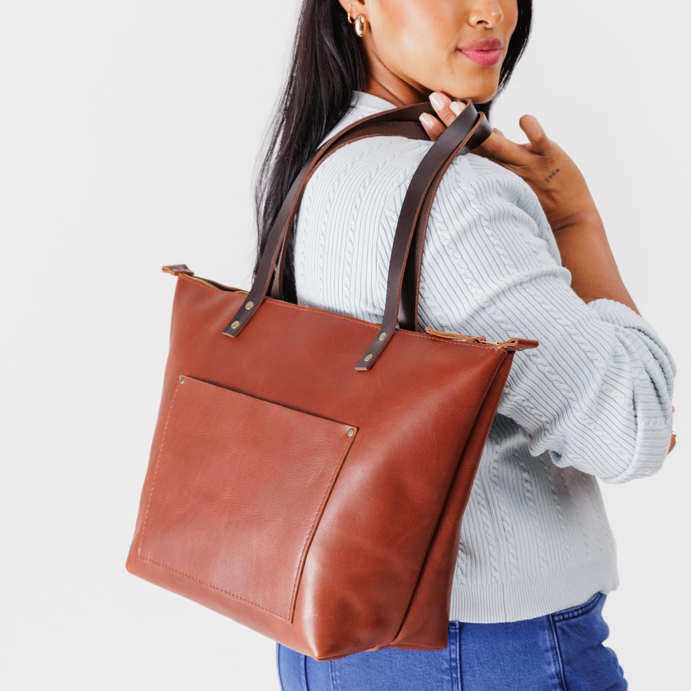 Almost Perfect' Leather Tote Bag