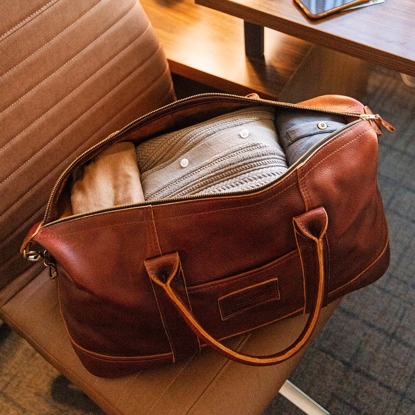 Almost Perfect' Leather Duffle Bag