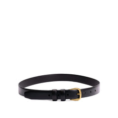 Women's Slim Double Loop Leather Belt