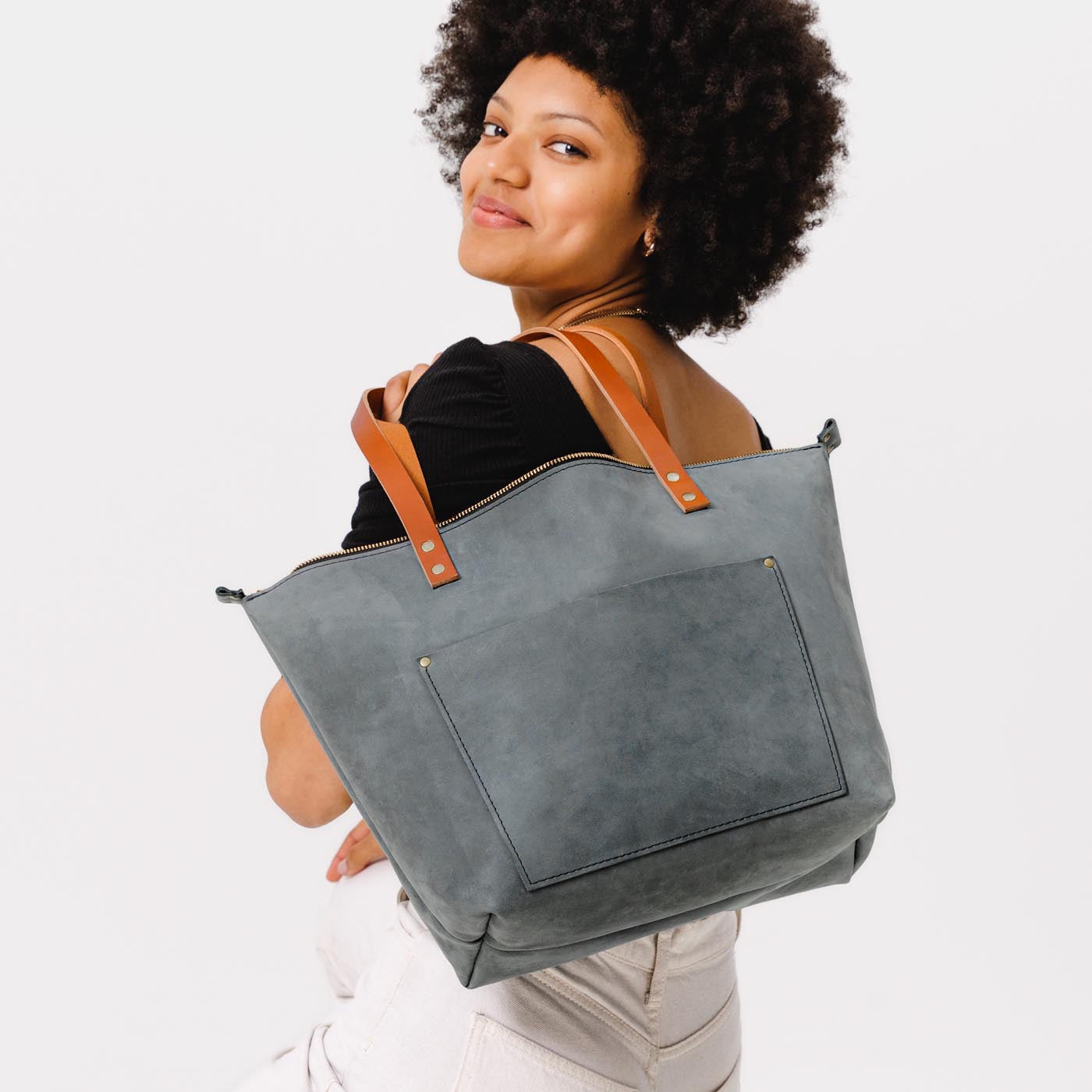 Almost Perfect' Leather Tote Bag