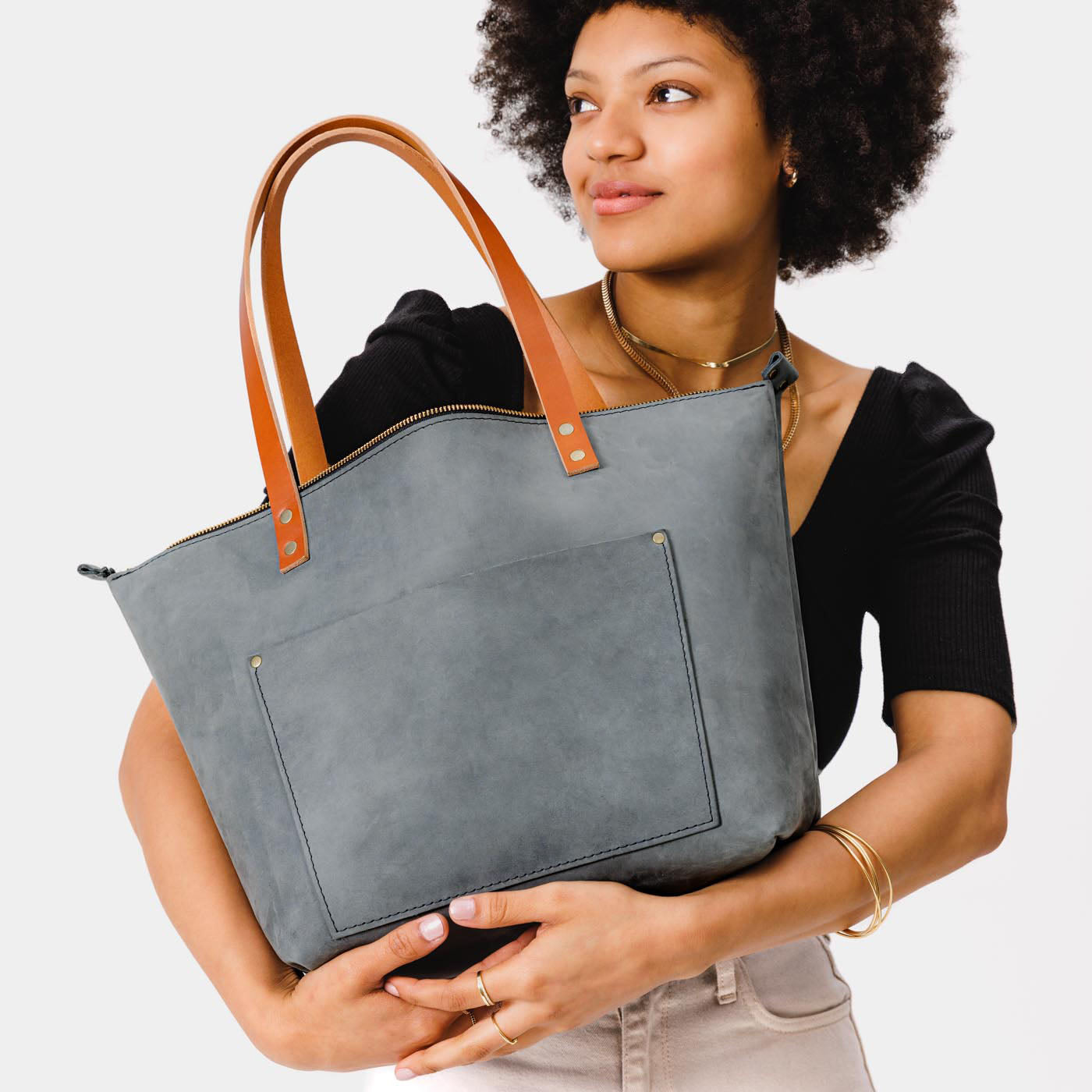 Almost Perfect' Leather Tote Bag