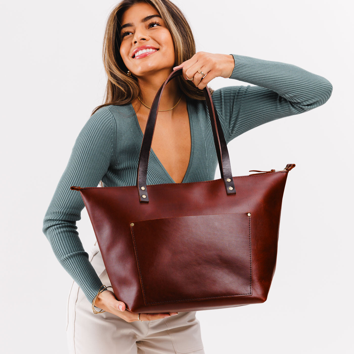 Almost Perfect' Leather Tote Bag